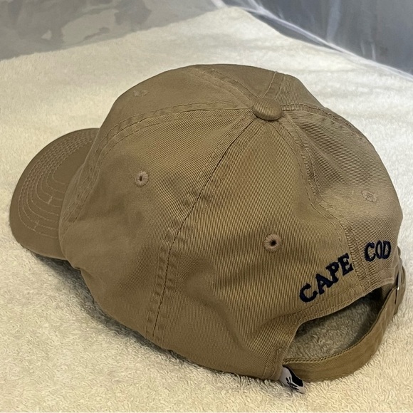 Cape Cod Nautical Flag Adjustable Khaki Cotton Yachting Cap - Picture 7 of 14